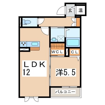 郡山駅 徒歩14分 3階の物件間取画像